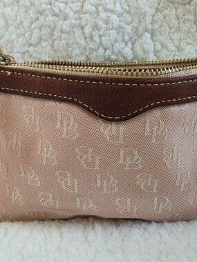 Dooney & Bourke CLASSIC Logo Change Purse Canvas with Key Ring